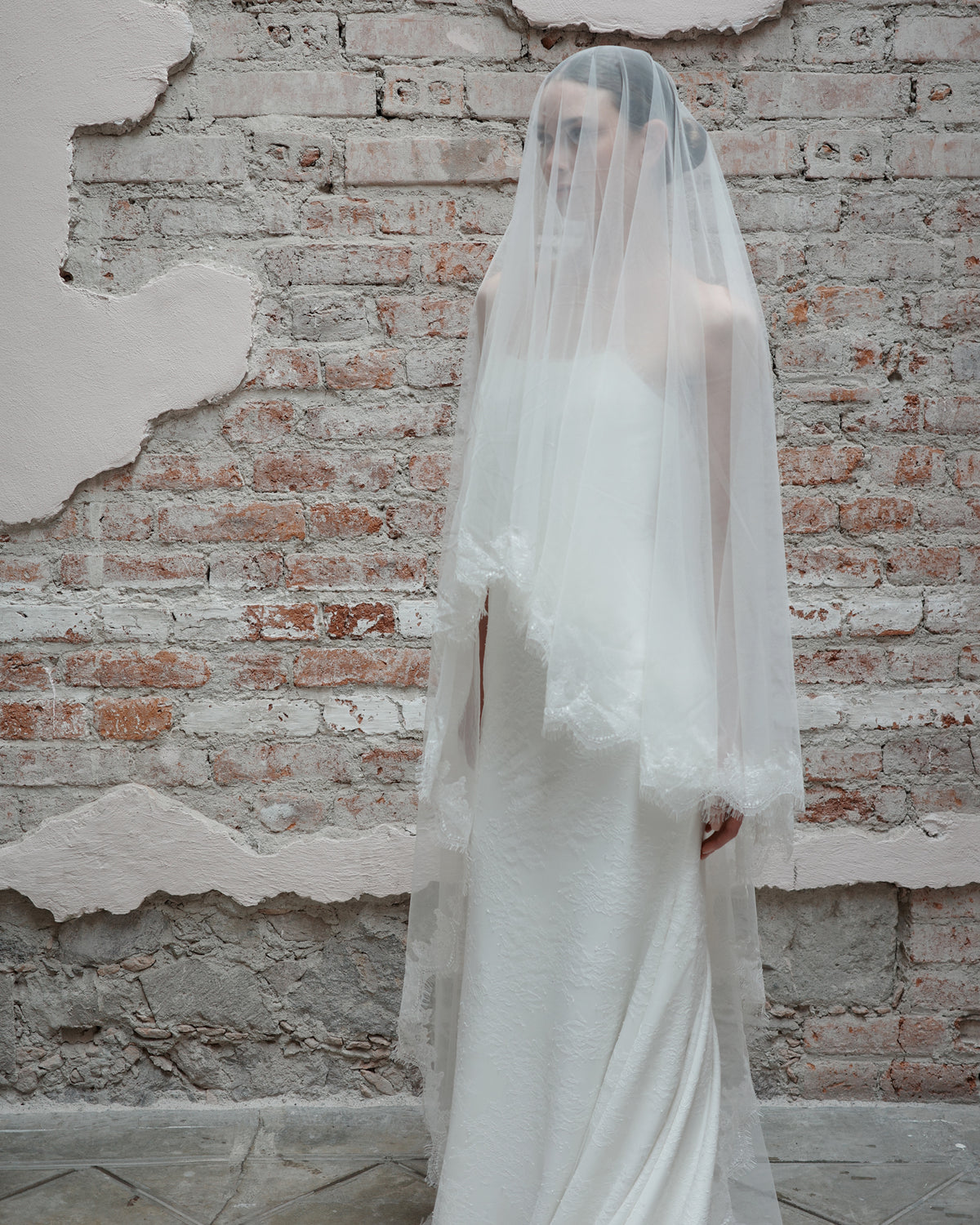 CLARA LACE EDGE VEIL - Ofrenda Studio