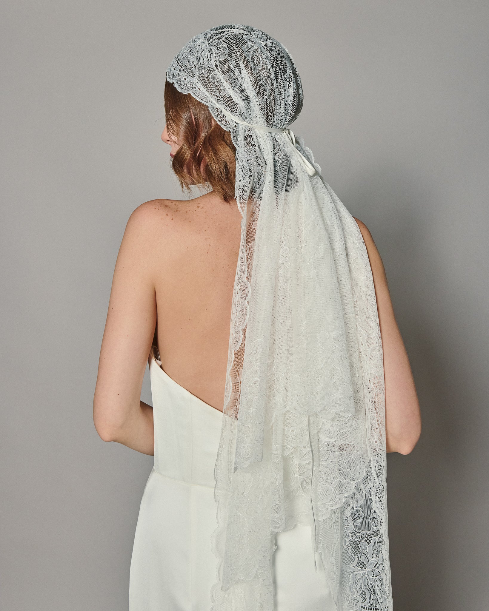 CRISTINA SPANISH LACE MANTILLA