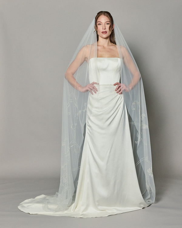 IVY CRYSTAL BEADED VEIL VEIL