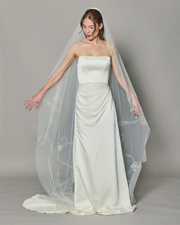 IVY CRYSTAL BEADED VEIL VEIL