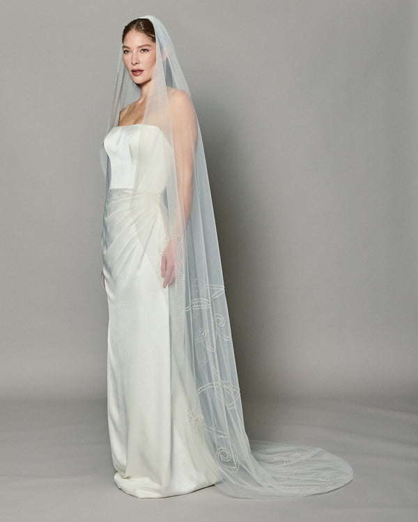 IVY CRYSTAL BEADED VEIL VEIL