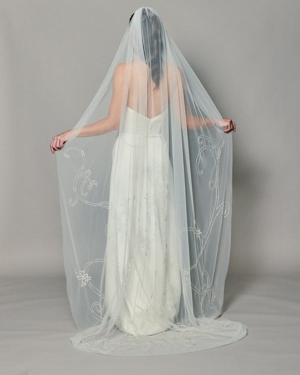 IVY CRYSTAL BEADED VEIL VEIL