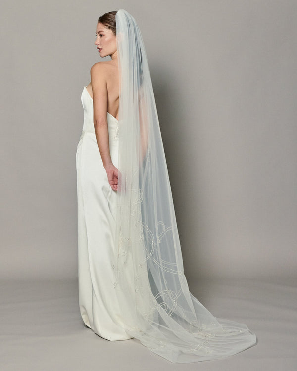 IVY CRYSTAL BEADED VEIL VEIL