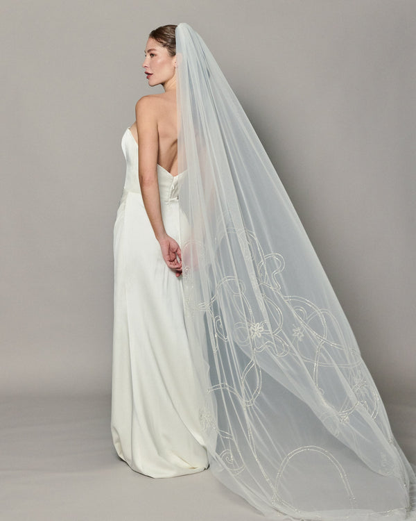 IVY CRYSTAL BEADED VEIL VEIL