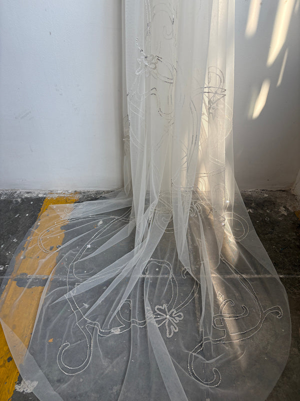 IVY CRYSTAL BEADED VEIL VEIL