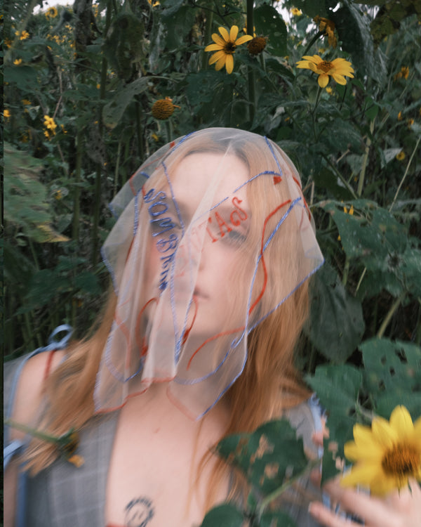 SLOW SHADOWS MINI VEIL .- X Jackie Crespo