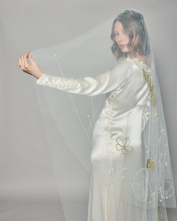 KYOTO COLOR EMBROIDERED VEIL