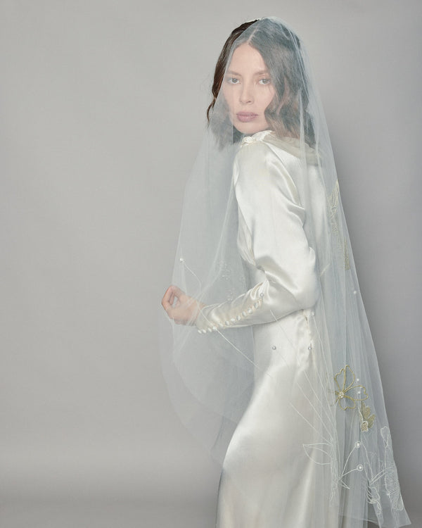 KYOTO COLOR EMBROIDERED VEIL