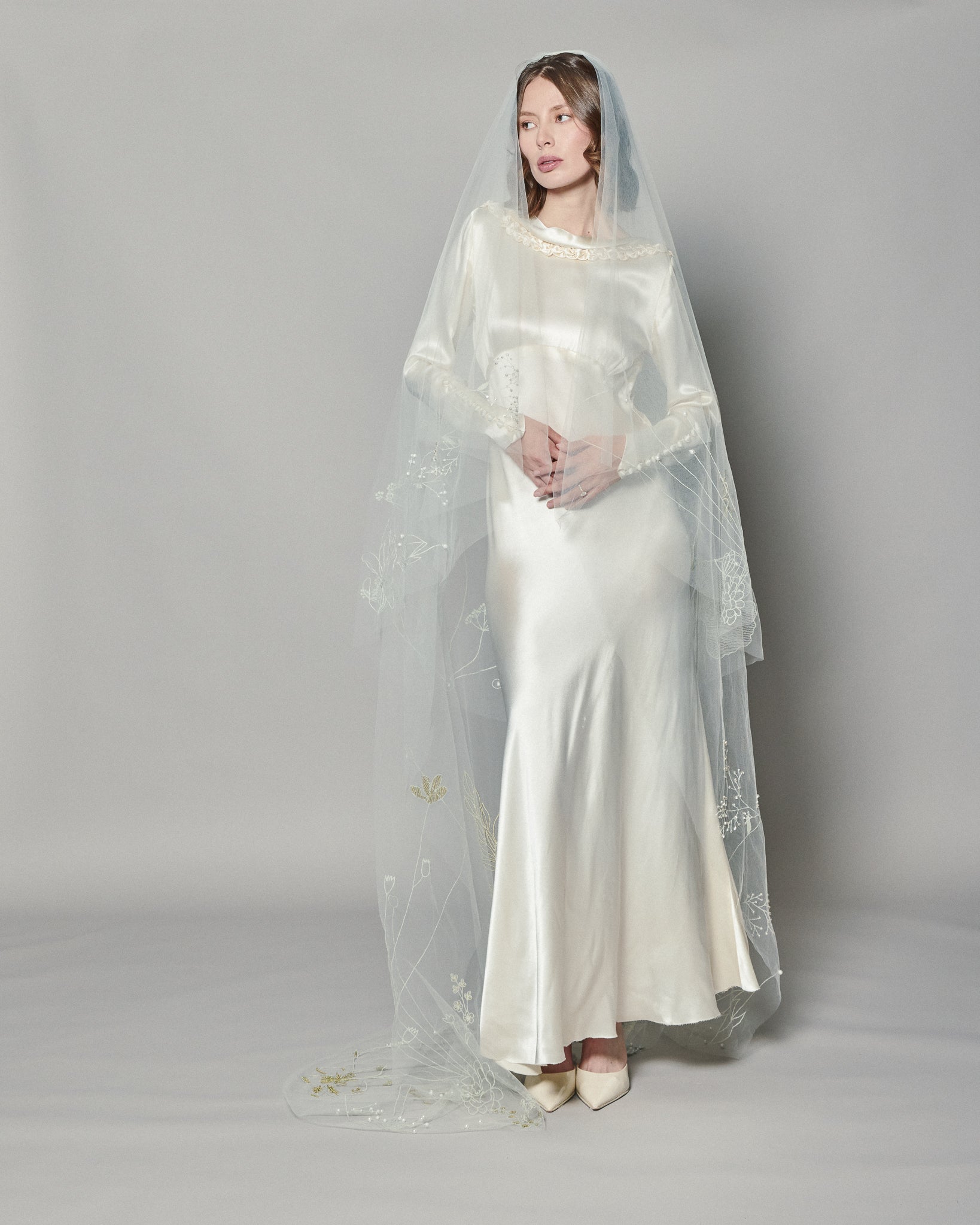 KYOTO COLOR EMBROIDERED VEIL