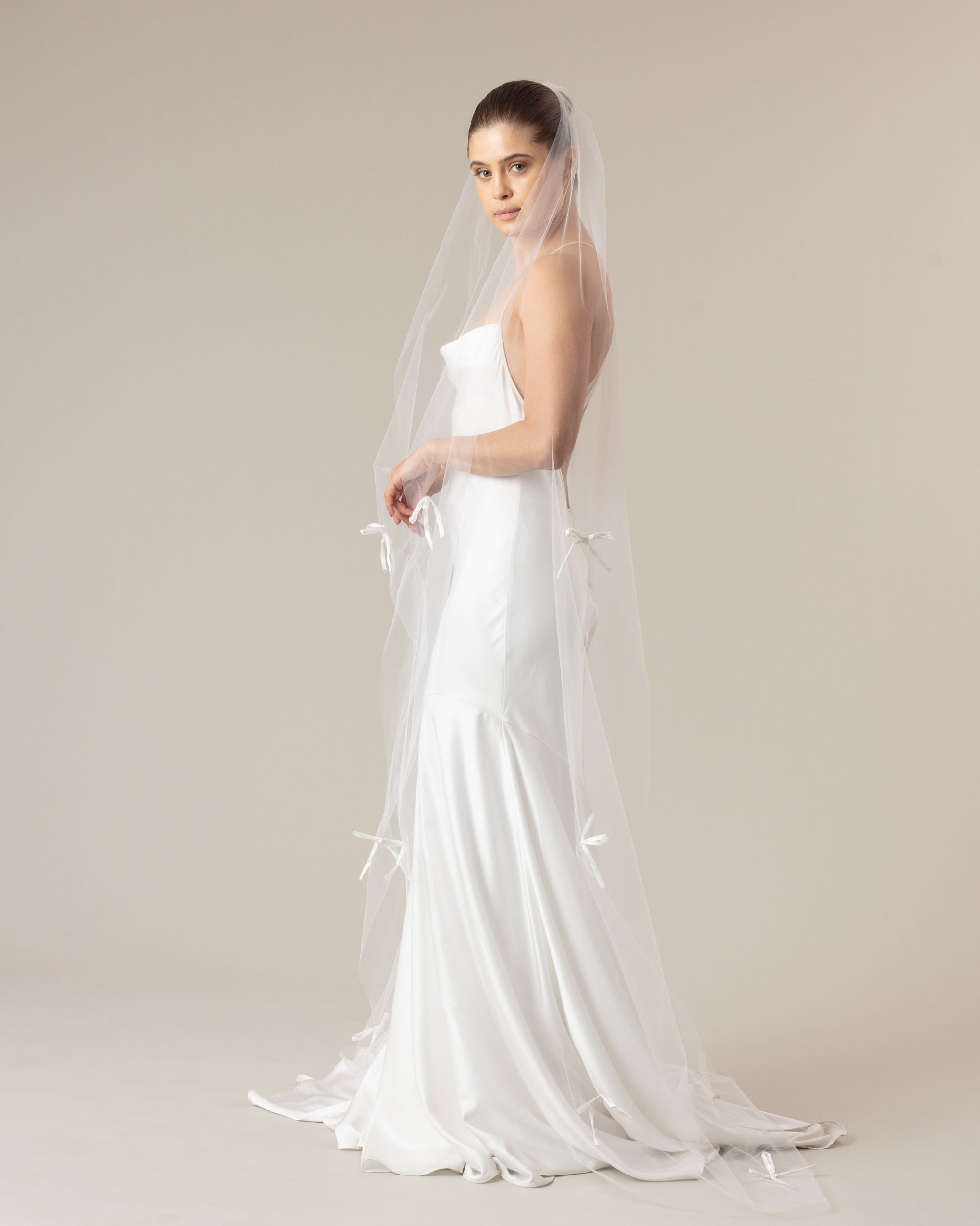 LAZO SATIN BOWS VEIL - Ofrenda Studio