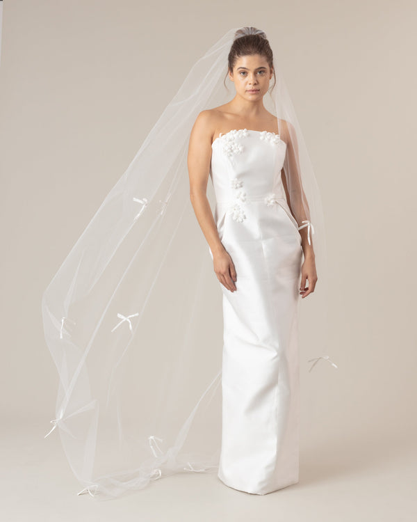 LAZO SATIN BOWS VEIL - Ofrenda Studio