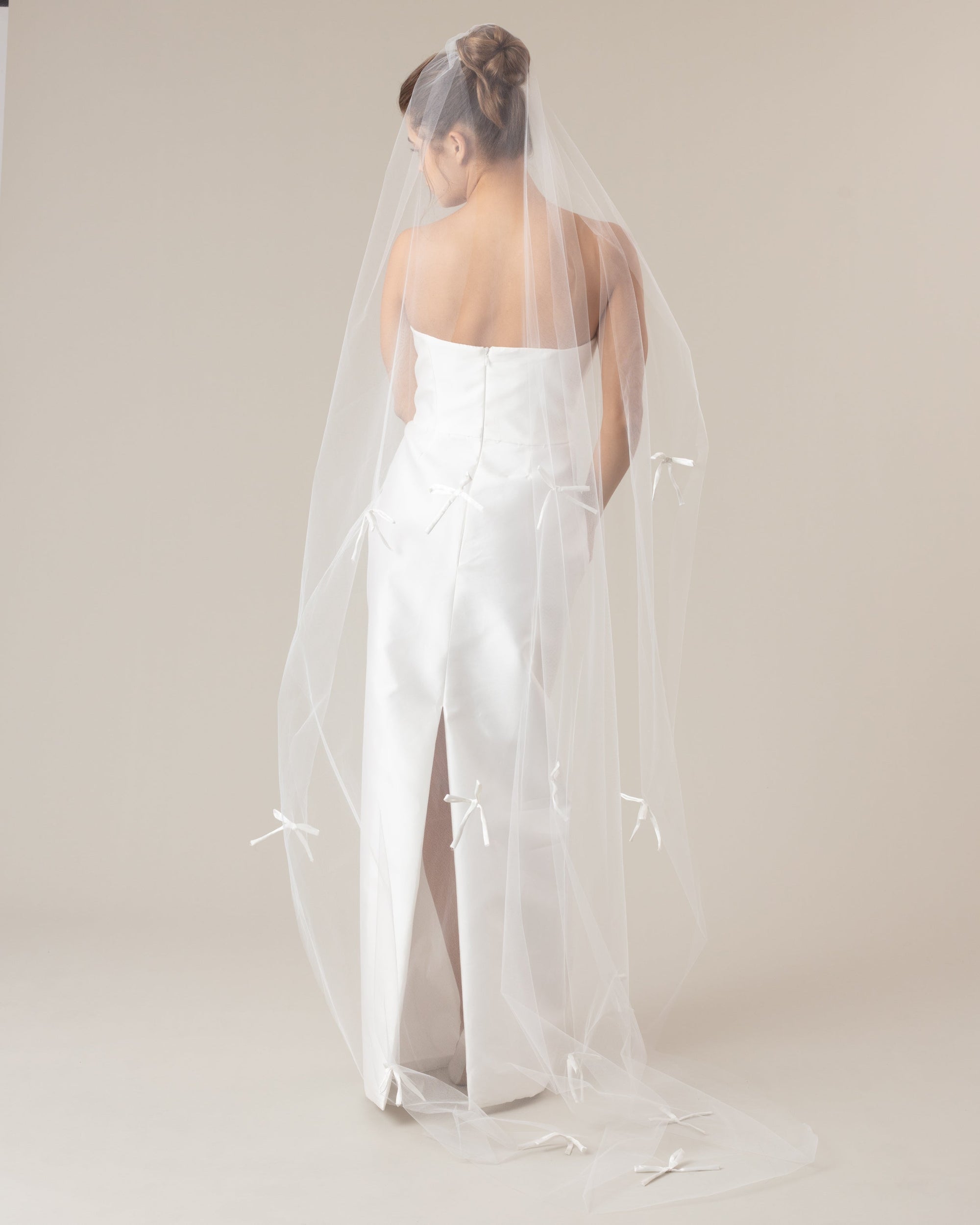 LAZO SATIN BOWS VEIL - Ofrenda Studio