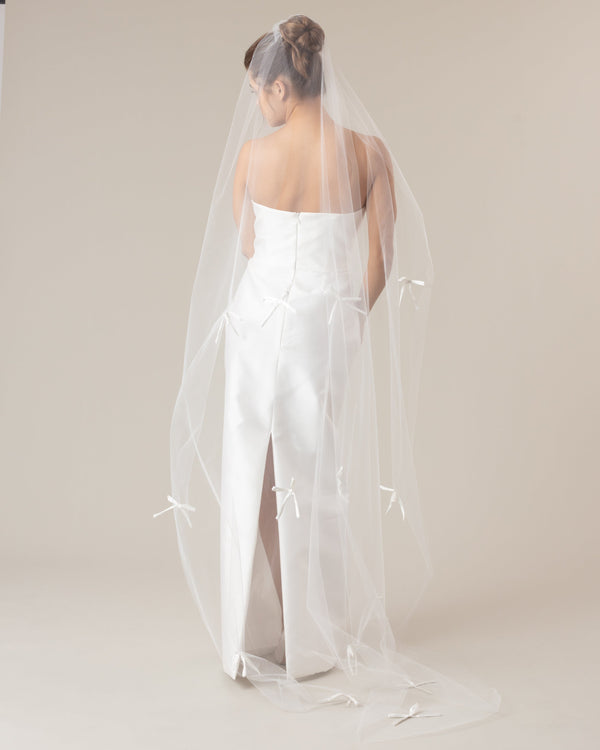 LAZO SATIN BOWS VEIL - Ofrenda Studio