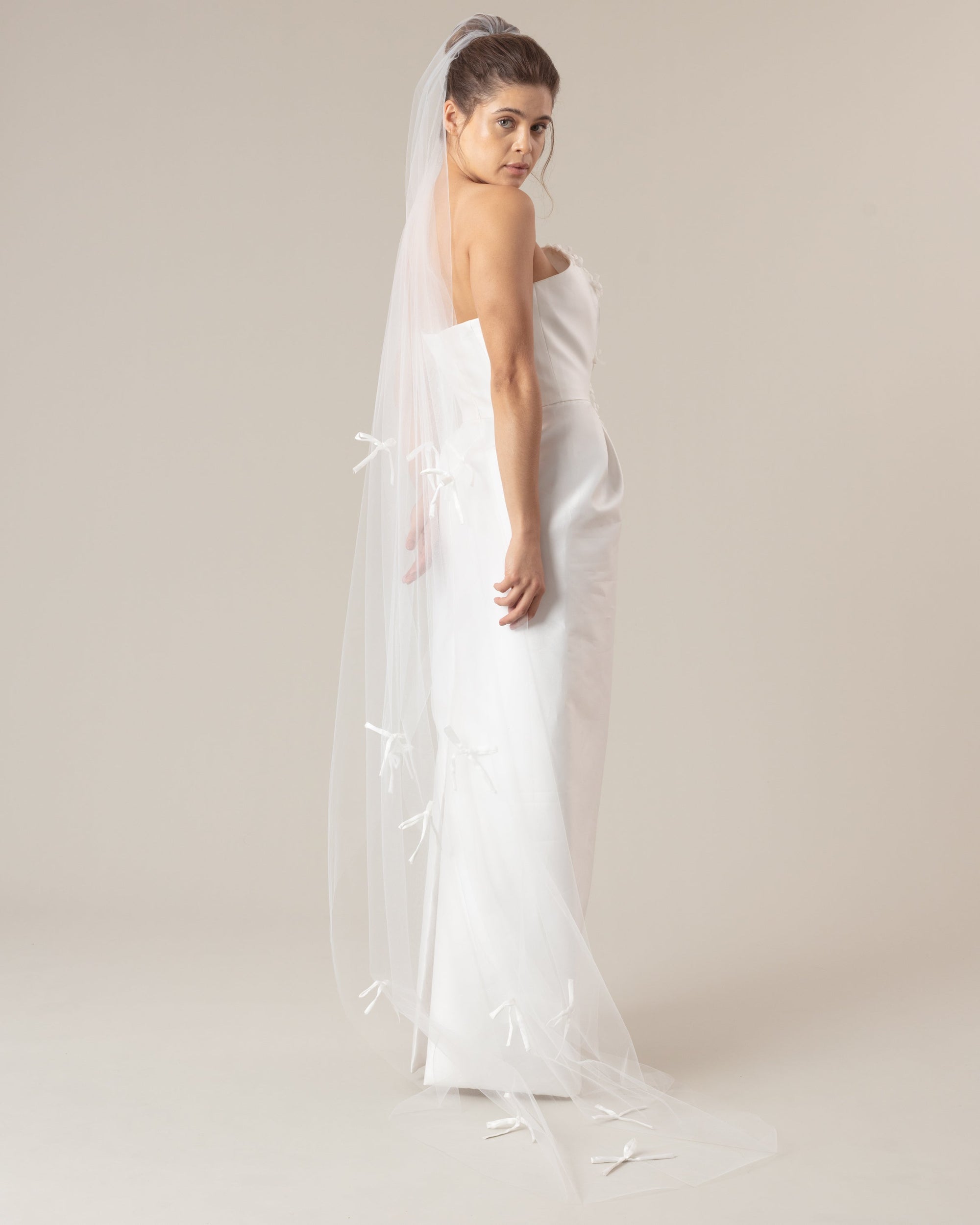 LAZO SATIN BOWS VEIL - Ofrenda Studio