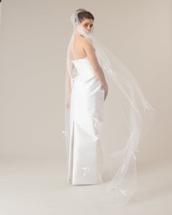 LAZO SATIN BOWS VEIL - Ofrenda Studio