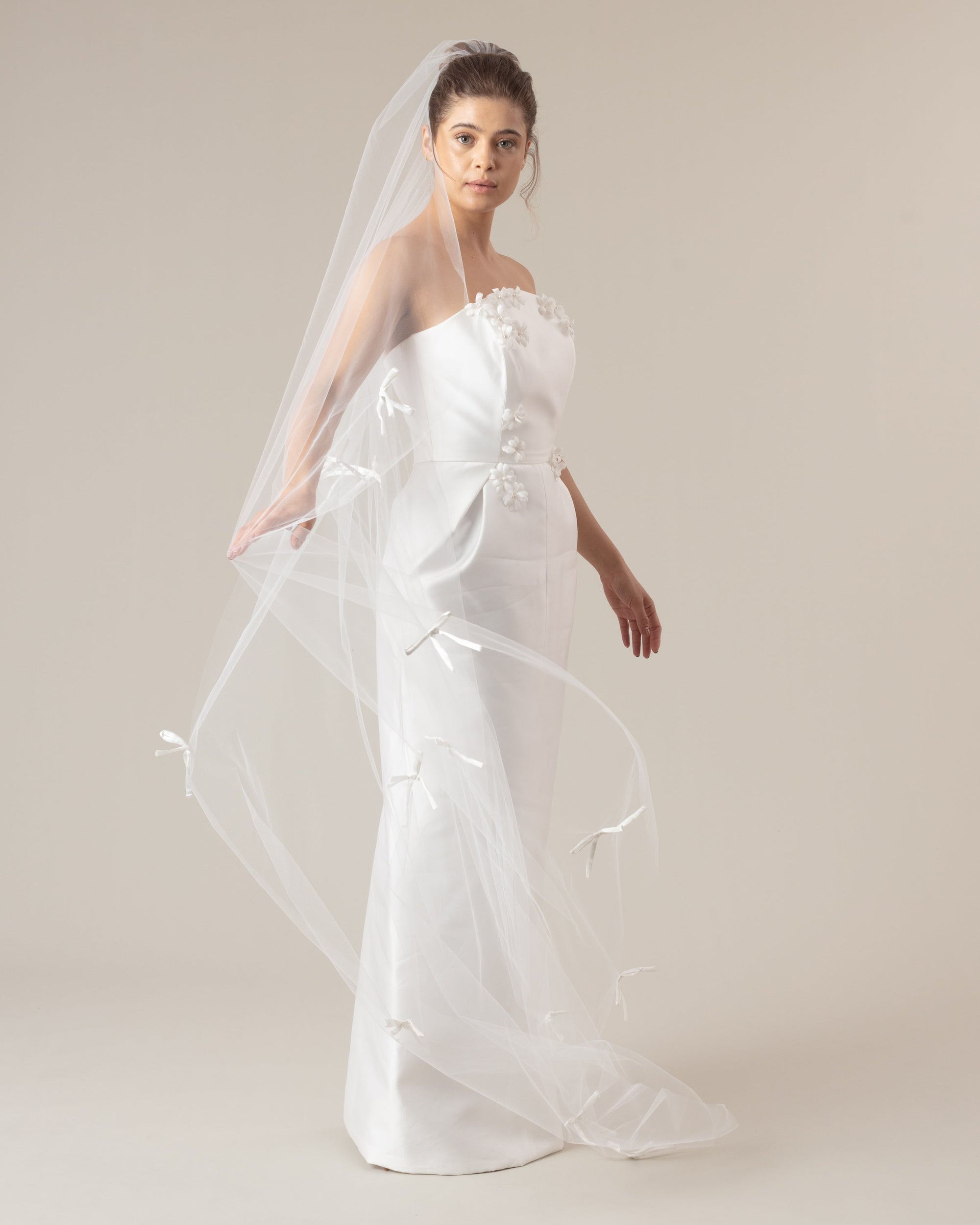 LAZO SATIN BOWS VEIL - Ofrenda Studio