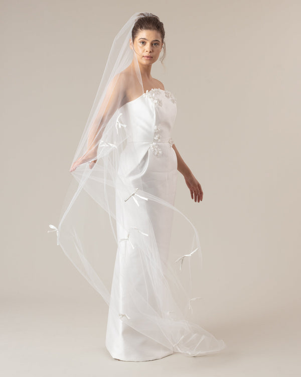 LAZO SATIN BOWS VEIL - Ofrenda Studio
