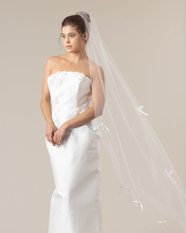 LAZO SATIN BOWS VEIL - Ofrenda Studio