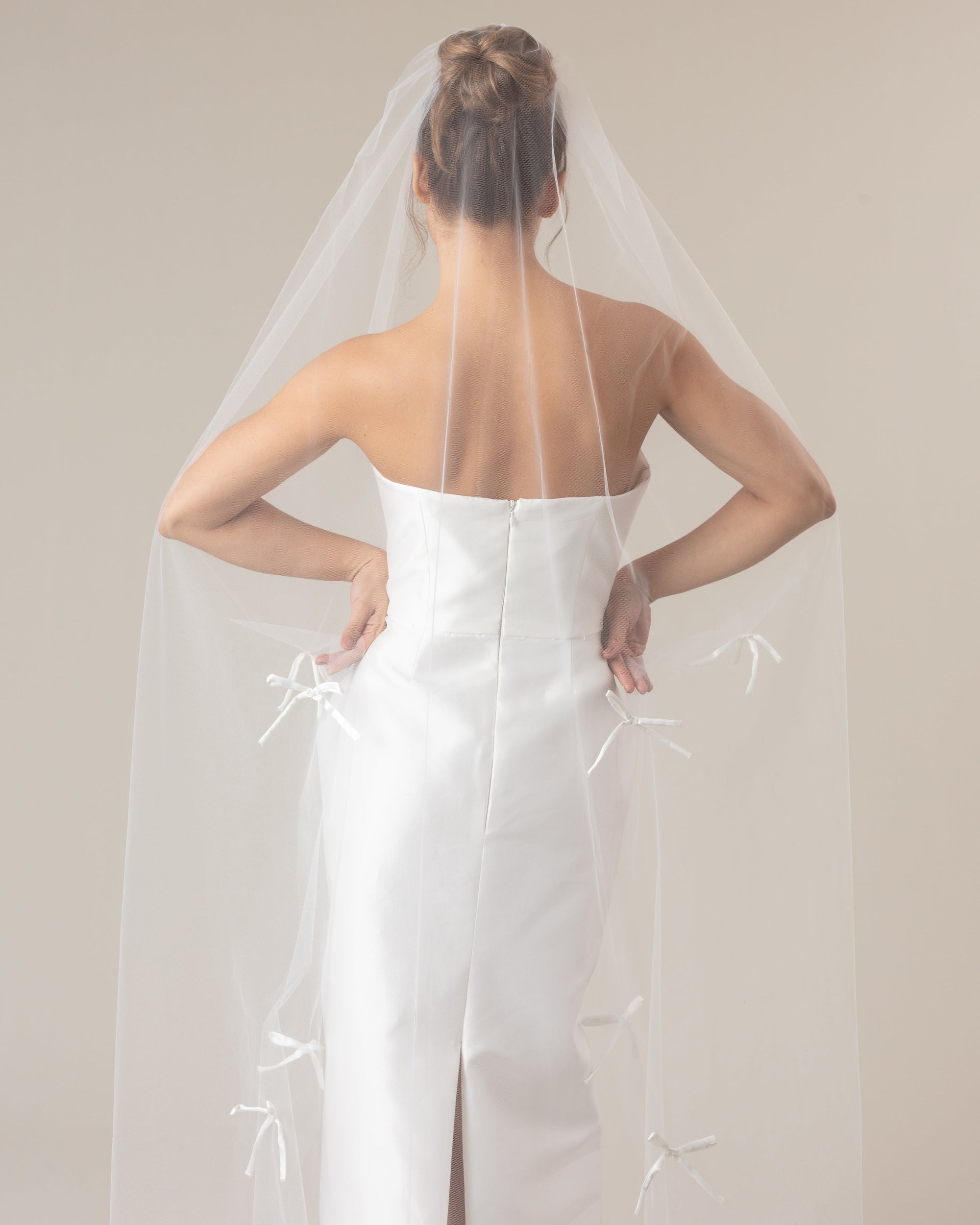 LAZO SATIN BOWS VEIL - Ofrenda Studio