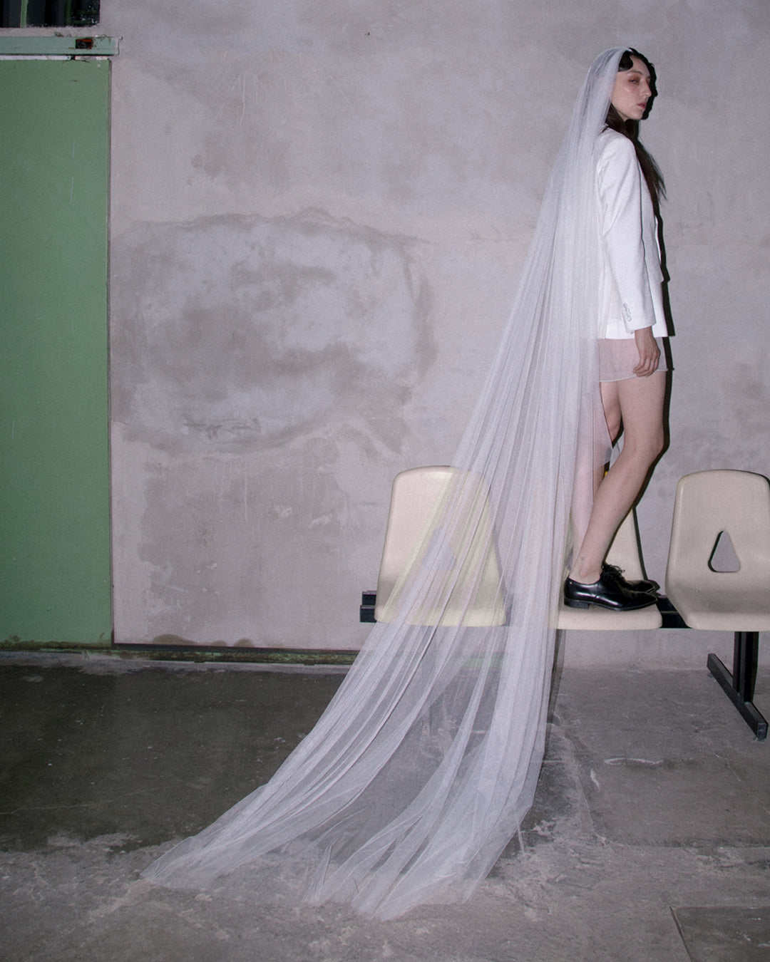 RAW EDGE.- 100% Recycled Nylon Tulle