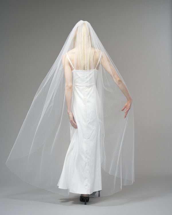 ENGLISH TULLE // RAW EDGE WALTZ LENGTH 72" // OFF WHITE