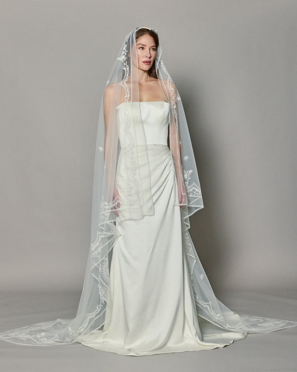 REGINA EMBROIDERED VEIL - Ofrenda Studio