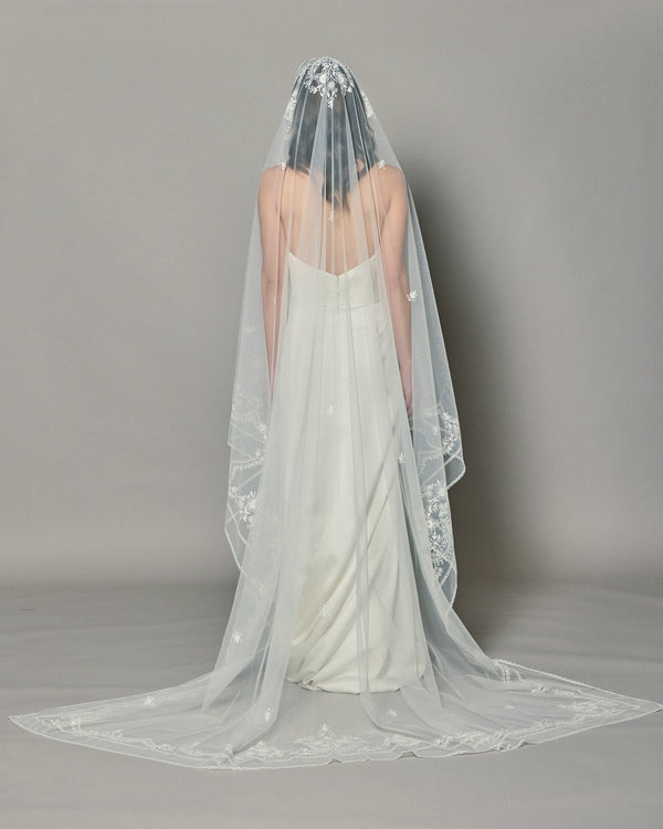 REGINA EMBROIDERED VEIL - Ofrenda Studio