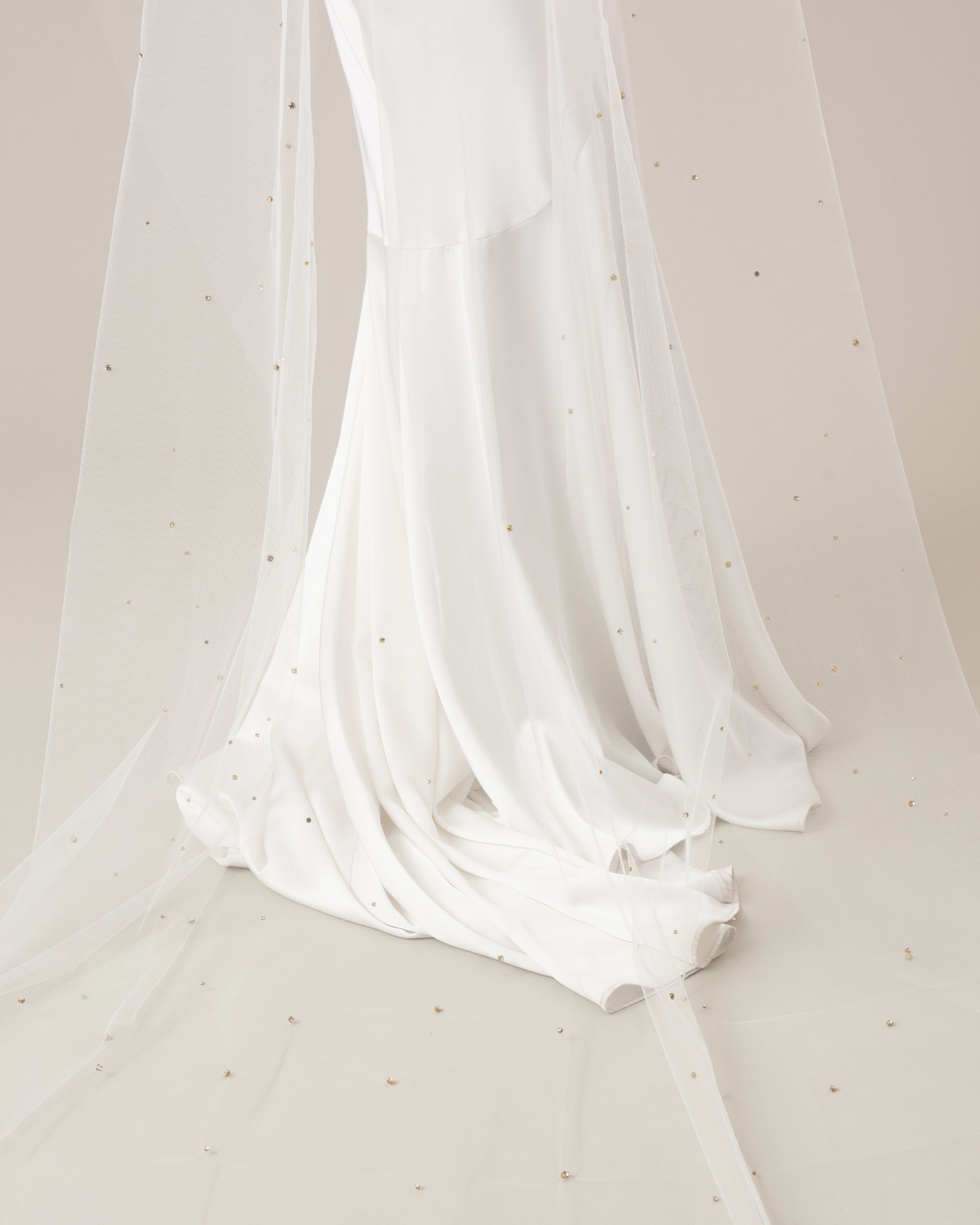 SALT CRYSTAL BEADED VEIL - Ofrenda Studio