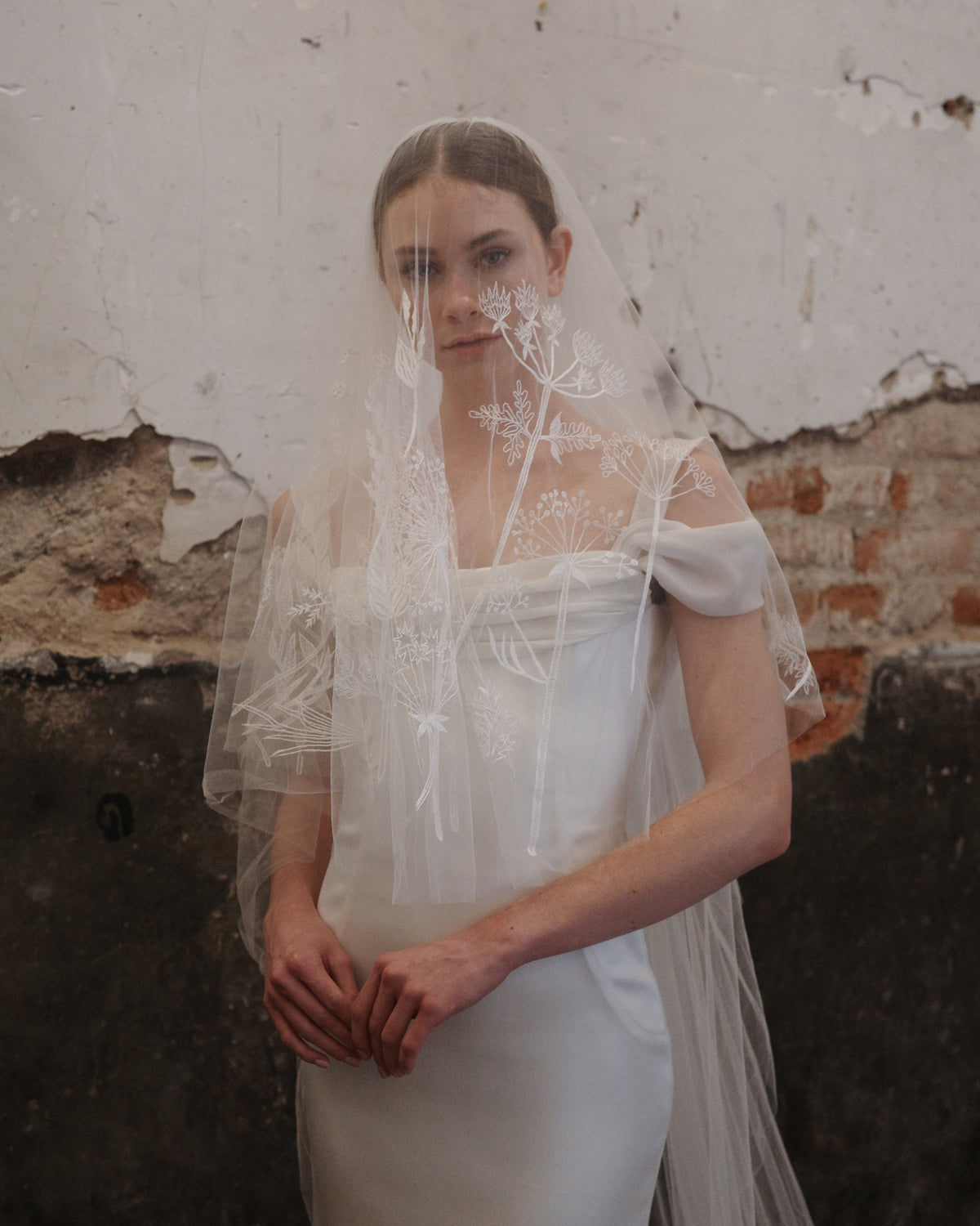 SECRET GARDEN EMBROIDERED VEIL - Ofrenda Studio