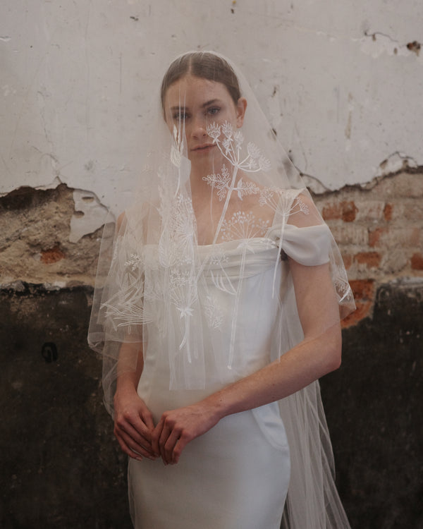 SECRET GARDEN EMBROIDERED VEIL - Ofrenda Studio