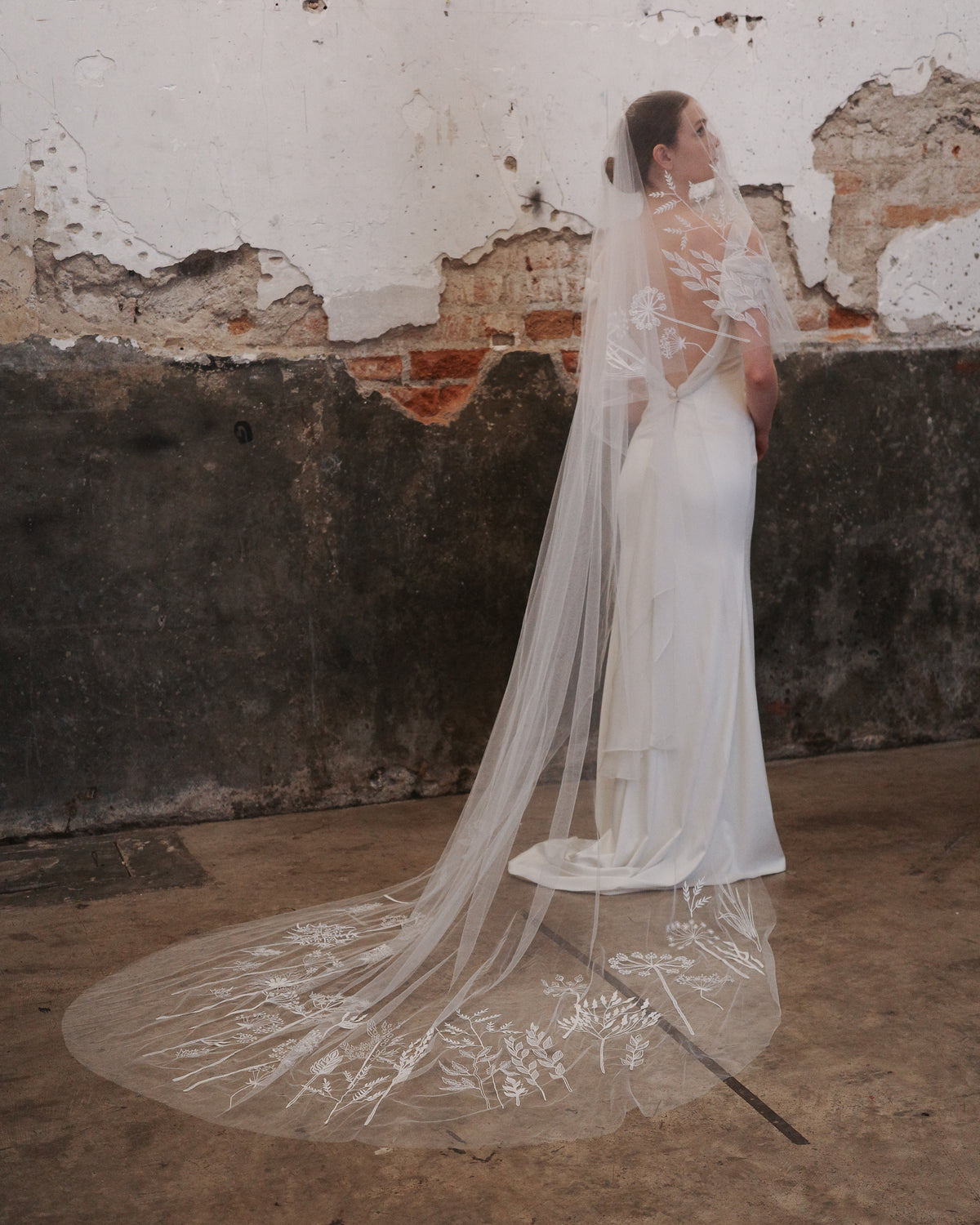 SECRET GARDEN EMBROIDERED VEIL - Ofrenda Studio