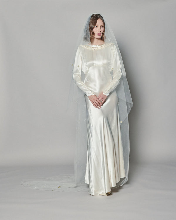 STARLIGHT COLOR EMBROIDERED VEIL - Ofrenda Studio
