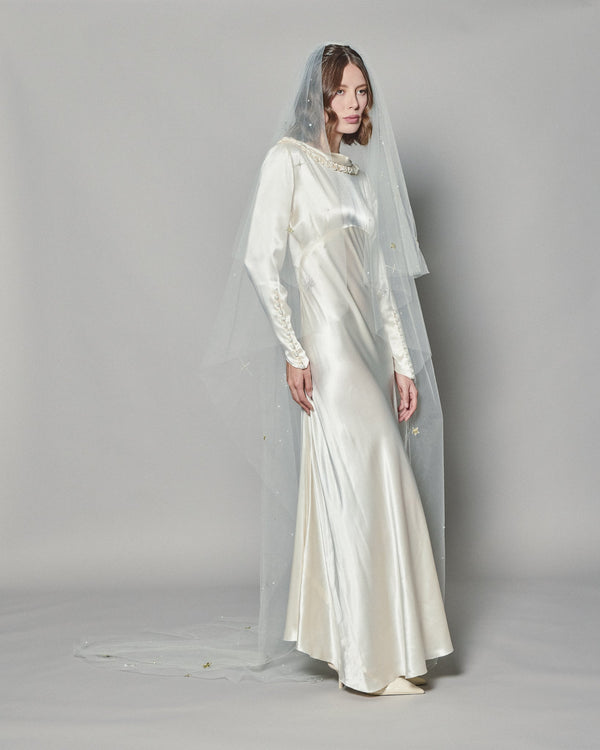 STARLIGHT COLOR EMBROIDERED VEIL - Ofrenda Studio