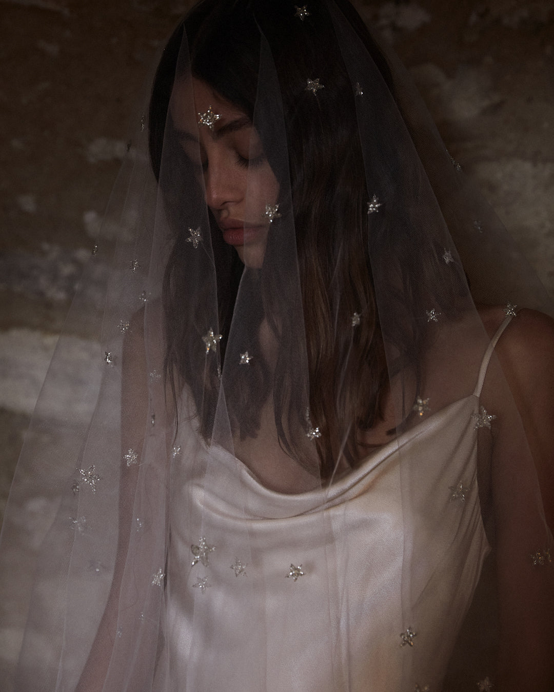 CELESTIAL STAR BEADED VEIL