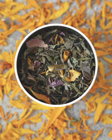 FLOR DE MUERTOS TEA.- Cempasuchil Bai Mu Dan