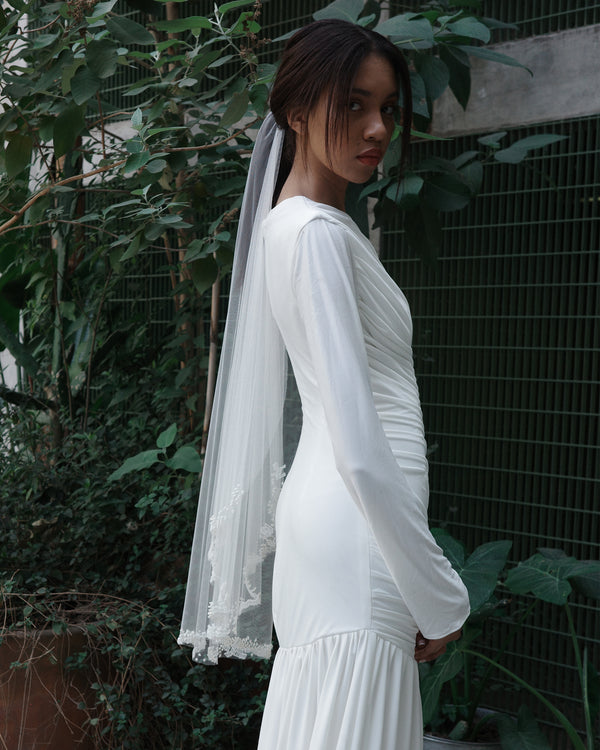 KOTI BEADED VEIL  .- SAMPLE SALE 70%