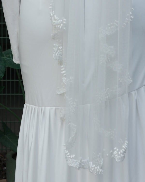 KOTI BEADED VEIL  .- SAMPLE SALE 70%