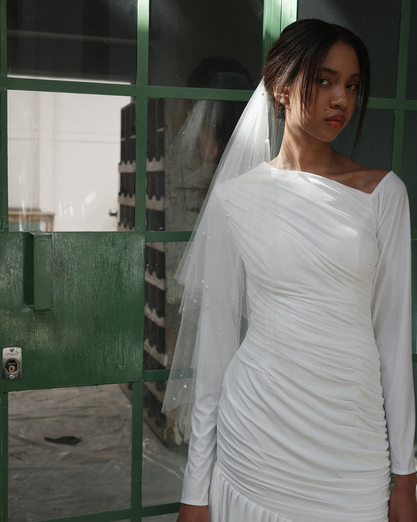 GLASS PEARLS TWO TIER FINGERTIP .- SAMPLE SALE 40% off