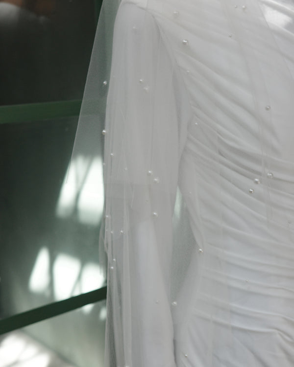 GLASS PEARLS TWO TIER FINGERTIP .- SAMPLE SALE 40% off