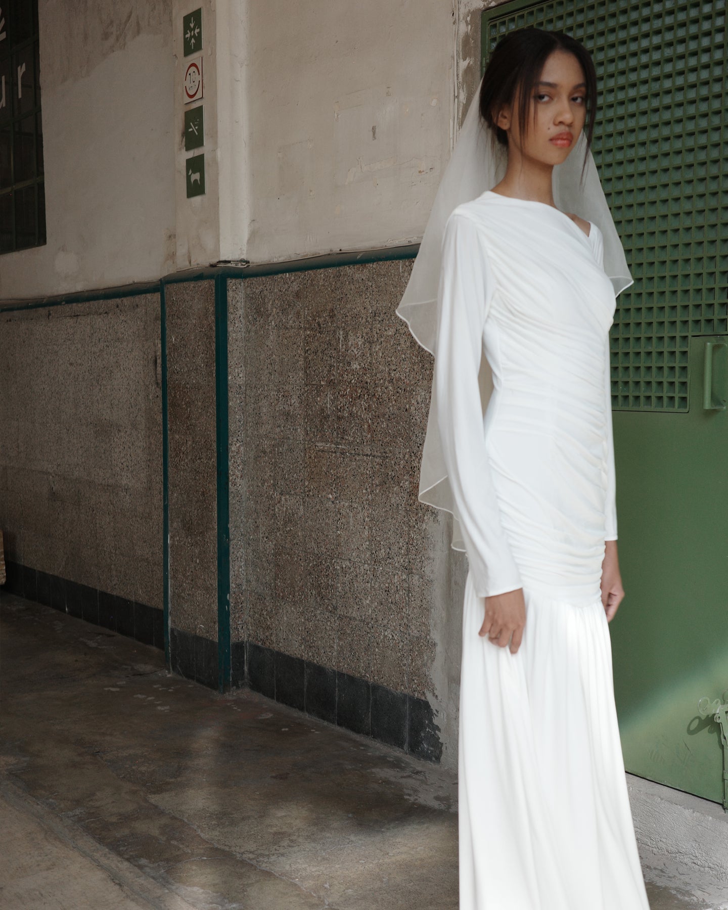 SILK ORGANZA VEIL .- SAMPLE SALE 60%