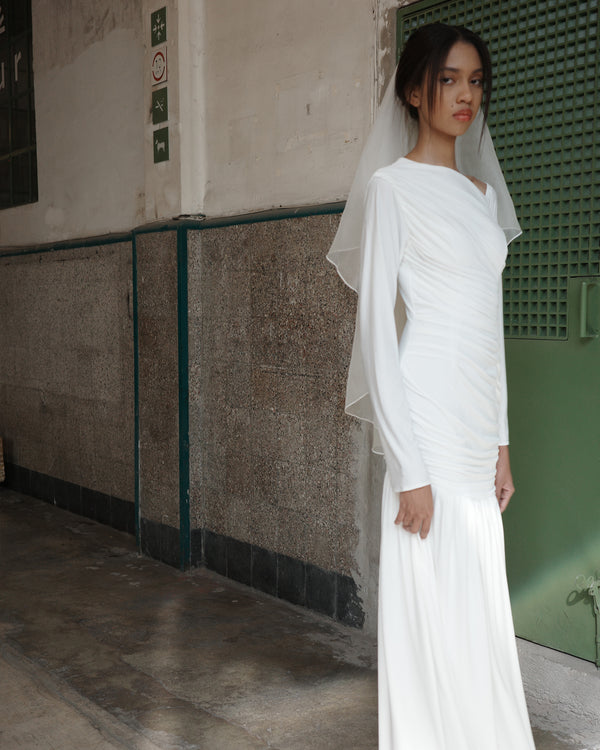 SILK ORGANZA VEIL .- SAMPLE SALE 60%