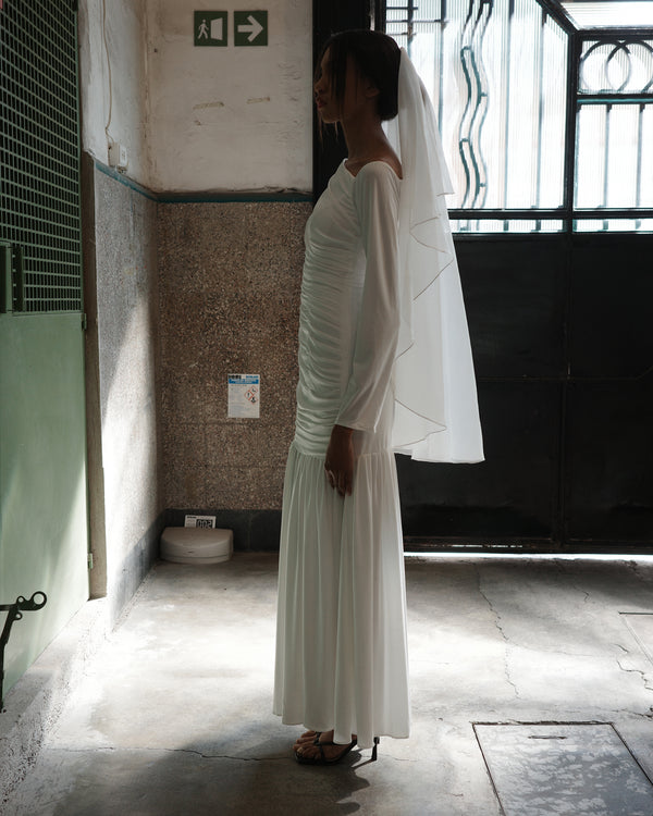 SILK ORGANZA VEIL .- SAMPLE SALE 60%