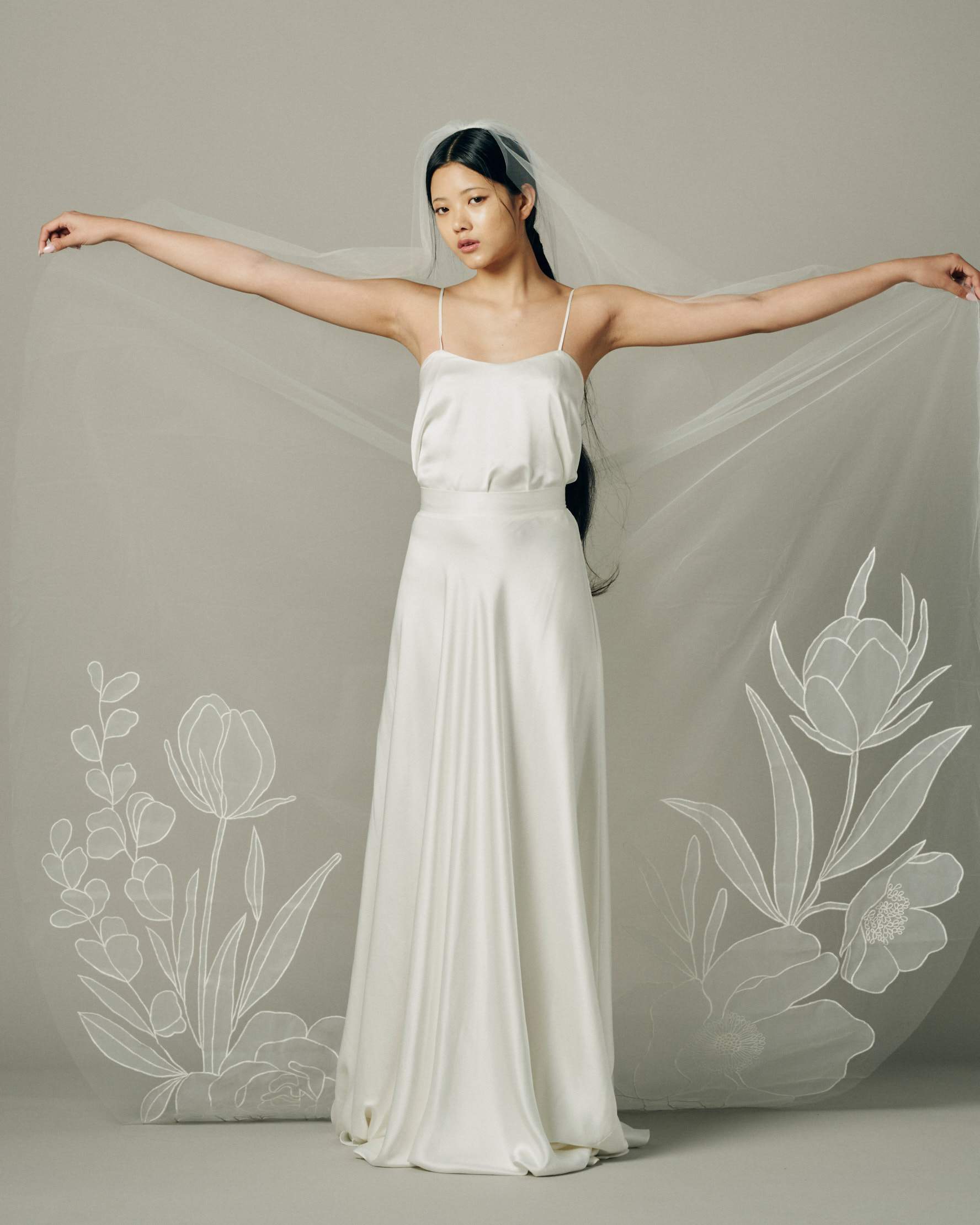 BLOOM ORGANZA .- ALLI KOCH WEDDING VEIL COLLAB